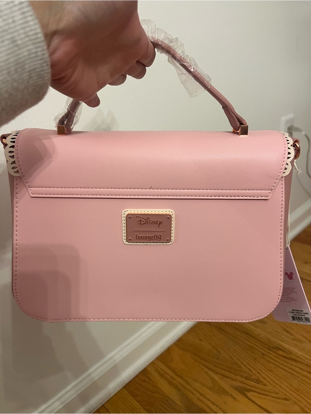 Loungefly Pink Belle Princess Crossbody Bag - Picture 2 of 5
